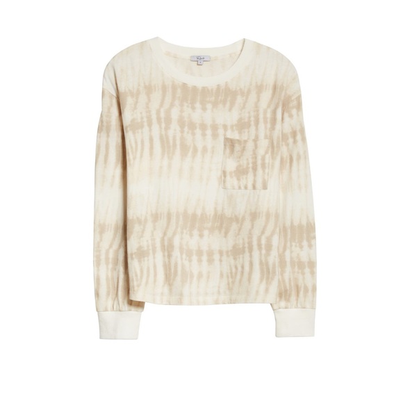 Rails Tie Dye Boxy Long Sleeve Cotton T-Shirt - Picture 4 of 4